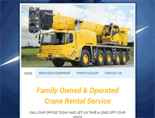 Tablet Screenshot of fairfaxcrane.com